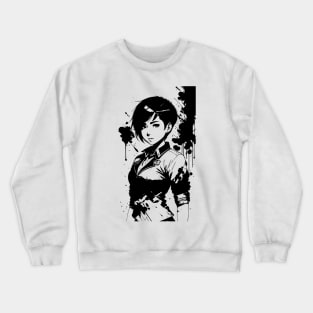 Anime Girl In Office Uniform 12 Crewneck Sweatshirt